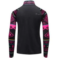 Spyder Surface Zip T-Neck - Girl's -Buckmans Store 196052 spyn surface zt sweater weather print 2