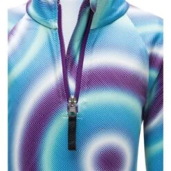 Spyder Reflect Zip T-Neck - Toddler Girl's -Buckmans Store 196096 spyn bitsy rflt zt magic eyes print v 3