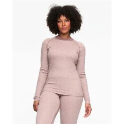 Kari Traa Voss Cashmere Mix Long Sleeve - Women's -Buckmans Store 623076 taupe model 1 2223fw