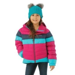Columbia Tumble Rock Down Hdd Jacket - Girl's -Buckmans Store FW23 Columbia GirlsTumbleRockDownJacket Fuchsia Model1