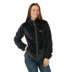 Columbia Fire Side II Sherpa Full Zip - Women's -Buckmans Store FW23 Columbia WomensFireSideIISherpaFullZip DarkNocturnal Model1