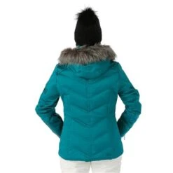Nils Cervinia Faux Fur Parka - Women's -Buckmans Store FW23 Nils WomensCerviniaFauxFur Emerald Model3