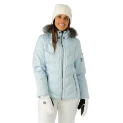 Nils Cervinia Faux Fur Parka - Women's -Buckmans Store FW23 Nils WomensCerviniaFauxFur IceBlue Model1