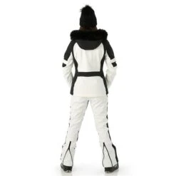 Nils Gstaad Faux Fur Parka - Women's -Buckmans Store FW23 Nils WomensGstaadFauxFur White Model4