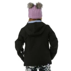 Roxy Galaxy Girl Jacket - Girl's -Buckmans Store FW23 Roxy GirlsGalaxyJacket TrueBlackBlackFlowers Model4