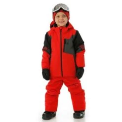 Spyder Mini Leader Jacket - Boy's -Buckmans Store FW23 Spyder BoysMiniLeaderJacket Volcano Model2
