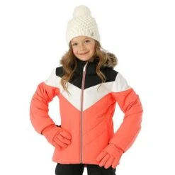 Spyder Lola Jacket - Girl's 37 Spyder Lola Jacket - Girl's -Buckmans Store FW23 Spyder GirlsLolaJacket Tropic Model1