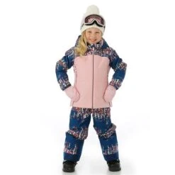 Spyder Conquer Jacket - Toddler Girl's -Buckmans Store FW23 Spyder ToddlerGirlsConquerJacket NitesGlow Model2