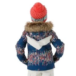 Spyder Lola Jacket - Toddler Girl's -Buckmans Store FW23 Spyder ToddlerGirlsLolaJacket NitesGlow Model3