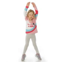 Spyder Reflect Zip T-Neck - Toddler Girl's -Buckmans Store FW23 Spyder ToddlerGirlsReflectZipTNeck Petal Model2