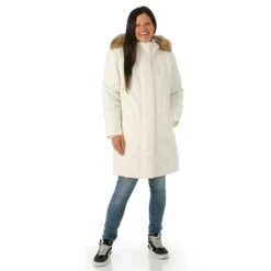 Women The North Face Arctic Parka - NF0A4R2V -Buckmans Store FW23 TNF WomensArcticParka White Model2
