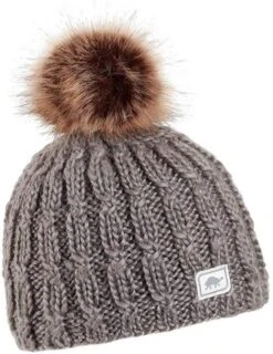 Turtle Fur Fifi Merino Wool Pom Beanie - Women's -Buckmans Store TUR 753454 grey