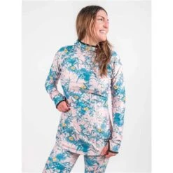 BlackStrap Cloudchaser Hooded Baselayer Top - Women's 18 BlackStrap Cloudchaser Hooded Baselayer Top - Women's -Buckmans Store blk s bl a w t clo floral1