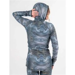 BlackStrap Cloudchaser Hooded Baselayer Top - Women's 22 BlackStrap Cloudchaser Hooded Baselayer Top - Women's -Buckmans Store blk s bl a w t clo geode2