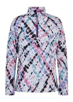 Spyder Surface Zip T-Neck - Girl's -Buckmans Store fw2021 spyder girlssurfacetop impressprint