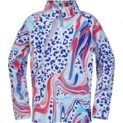 Spyder Reflect Zip T-Neck - Toddler Girl's -Buckmans Store fw22 196096 656 a