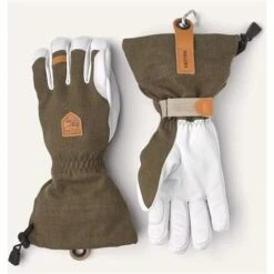 Hestra Army Leather Patrol Gauntlet Glove -Buckmans Store fw22 HES 30670 olive