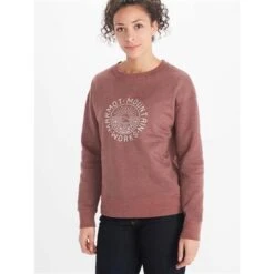 Marmot Mtn Works CN Sweatshirt - Women's 9 Marmot Mtn Works CN Sweatshirt - Women's -Buckmans Store fw22 mtn workscn winem12020 721 s02