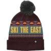 Ski The East Powder Day Pom Beanie - Men's -Buckmans Store fw22 skieast powderday campfire
