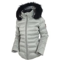Sunice Fiona Quilted Jacket With Real Fur - Women’s 23 Sunice Fiona Quilted Jacket With Real Fur - Women’s -Buckmans Store fw22 sunice fiona silver