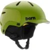 Bern Watts 2.0 MIPS Helmet -Buckmans Store fw22wntr watts 2.0 mips matte green 810014049595 main
