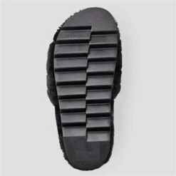 Cougar Pozy Lambswool Sandal - Women's -Buckmans Store fw23 cou pozy blk all ovr 4