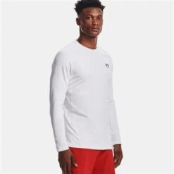 Under Armour ColdGear Armour Fitted Crew - Men's -Buckmans Store fw23 und 1366068 wh blk 1