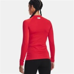 Under Armour ColdGear Authentic Crew - Women's -Buckmans Store fw23 und 1368701 red blk 2