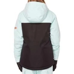 686 Athena Insulated Jacket - Girl's -Buckmans Store fw23 686 girlsathenainsulatedjacket icybluestripcolorblock 3