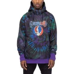 686 Bonded Fleece Pullover Hoody - Men's -Buckmans Store fw23 686 mensbondedfleecepulloverhoody gratefuldeadtiedye 4