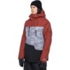 686 GEO Insulated Jacket - Men's -Buckmans Store fw23 686 mensgeoinsulatedjacket brickredcolorblock 1