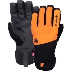686 GTX Linear Under Cuff Glove - Men's -Buckmans Store fw23 686 mensgtxlinearundercuffglove fluroorange 1