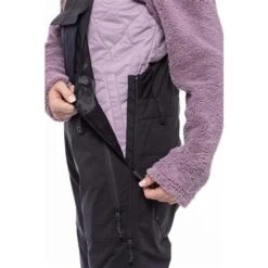 686 Black Magic Insulated Bib - Women's -Buckmans Store fw23 686 womensblackmagicinsulatedbib blackgeojacquard 5