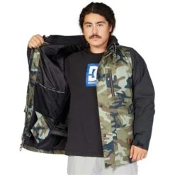 DC SHOES DC Bandwidth Jacket - Men's -Buckmans Store fw23 dc mensbandwidthjacket woodlandcamogreen 3