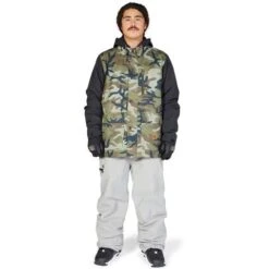 DC SHOES DC Bandwidth Jacket - Men's -Buckmans Store fw23 dc mensbandwidthjacket woodlandcamogreen 4