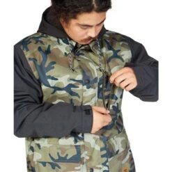 DC SHOES DC Bandwidth Jacket - Men's -Buckmans Store fw23 dc mensbandwidthjacket woodlandcamogreen 5