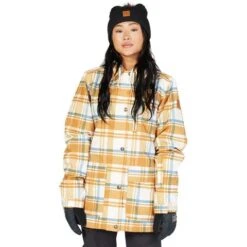 DC SHOES DC Bandwidth Jacket - Women's -Buckmans Store fw23 dc womensbandwidthjacket plaidpelican 1