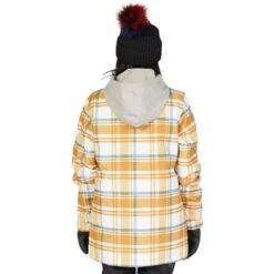 DC SHOES DC Bandwidth Jacket - Women's -Buckmans Store fw23 dc womensbandwidthjacket plaidpelican 2