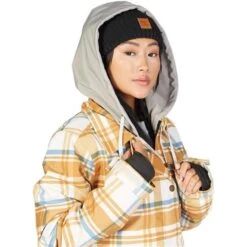 DC SHOES DC Bandwidth Jacket - Women's -Buckmans Store fw23 dc womensbandwidthjacket plaidpelican 6
