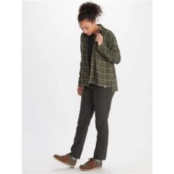 Marmot Fairfax Boyfriend Midweight Flannel - Women's -Buckmans Store fw23 marmot womensfairfaxboyfriendmidweightflannel nori 3