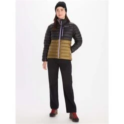Marmot Highlander Jacket - Women's -Buckmans Store fw23 marmot womenshighlanderjacket blackmilitarygreen 3