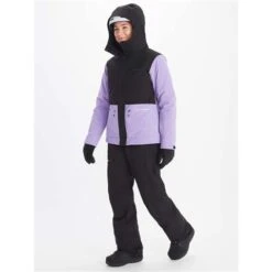 Marmot Refuge Jacket - Women's -Buckmans Store fw23 marmot womensrefugejacket blackpaisleypurple 3