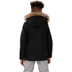 Obermeyer Commuter Jacket W/ Fur - Boy's (Teen) -Buckmans Store fw23 obermeyer boyscommuterjacketfur black 2