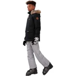 Obermeyer Commuter Jacket W/ Fur - Boy's (Teen) -Buckmans Store fw23 obermeyer boyscommuterjacketfur black 8