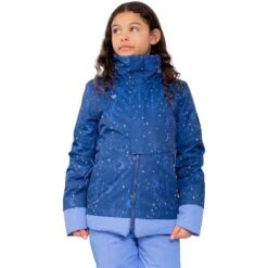 Obermeyer Taja Print Jacket - Girl's (Teen) -Buckmans Store fw23 obermeyer girlstajaprintjacket mymoon stars 1
