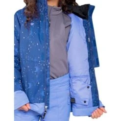 Obermeyer Taja Print Jacket - Girl's (Teen) -Buckmans Store fw23 obermeyer girlstajaprintjacket mymoon stars 3