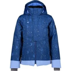 Obermeyer Taja Print Jacket - Girl's (Teen) -Buckmans Store fw23 obermeyer girlstajaprintjacket mymoon stars 6
