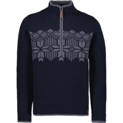 Obermeyer Brady ½ Zip Sweater - Men's -Buckmans Store fw23 obermeyer mensbradyhalfzipsweater admiral 3