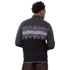 Obermeyer Brady ½ Zip Sweater - Men's -Buckmans Store fw23 obermeyer mensbradyhalfzipsweater coal 2