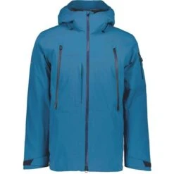 Obermeyer Highlands Shell Jacket - Men's -Buckmans Store fw23 obermeyer menshighlandsshelljacket blueagave 6